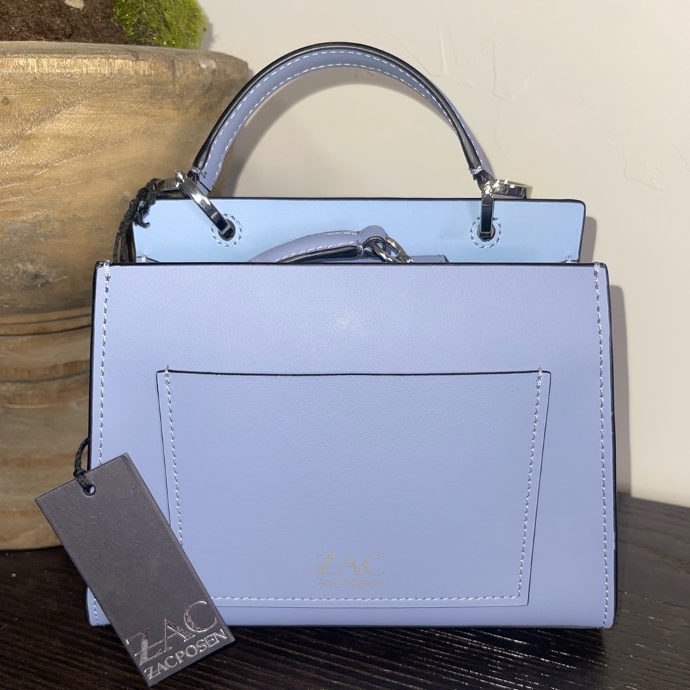NWT Zac Posen Cinderella blue crossbody bag